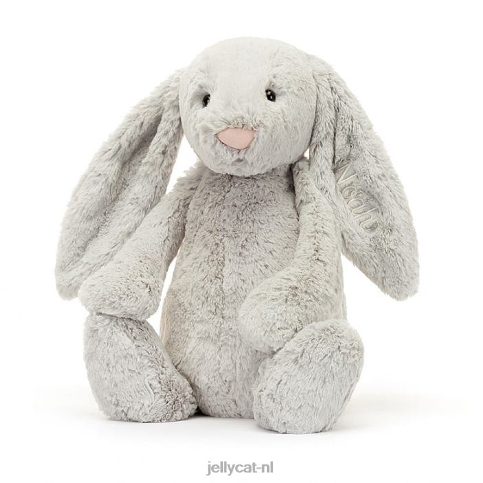 Jellycat gepersonaliseerd verlegen konijntje enorm zilver NJJ68450 speelgoed-