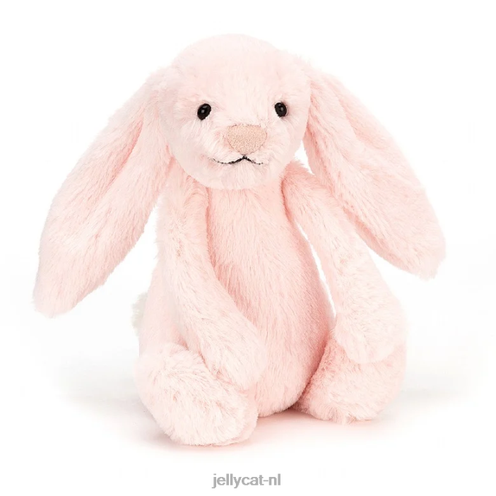 Jellycat verlegen konijn rammelaar roze NJJ68709 speelgoed-