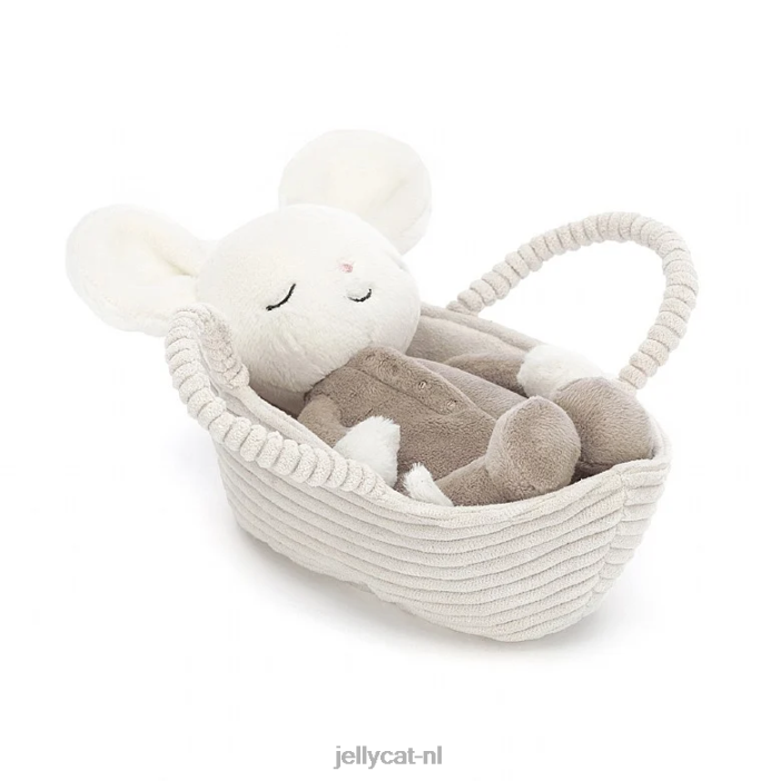 Jellycat rock-a-bye muiscrème NJJ68388 speelgoed-