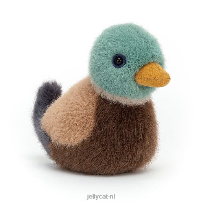 Jellycat vogeltje wilde eend meerkleurig NJJ6845 speelgoed-