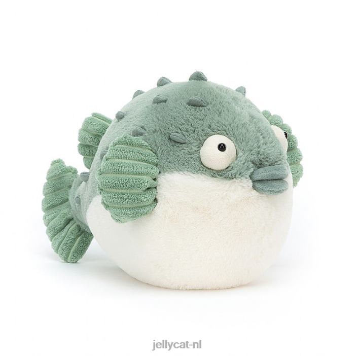 Jellycat Pacey kogelvis blauw en crème NJJ68112 speelgoed-