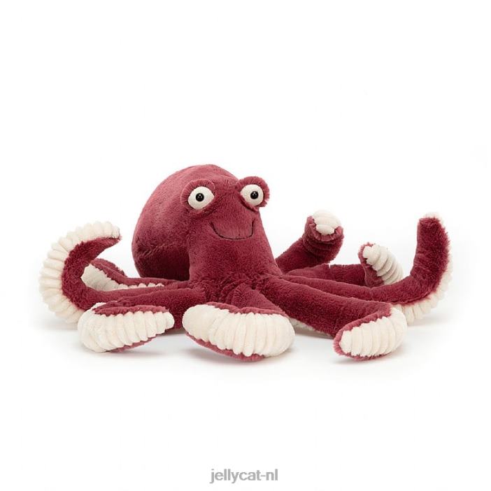 Jellycat obbie octopus rood NJJ68391 speelgoed-