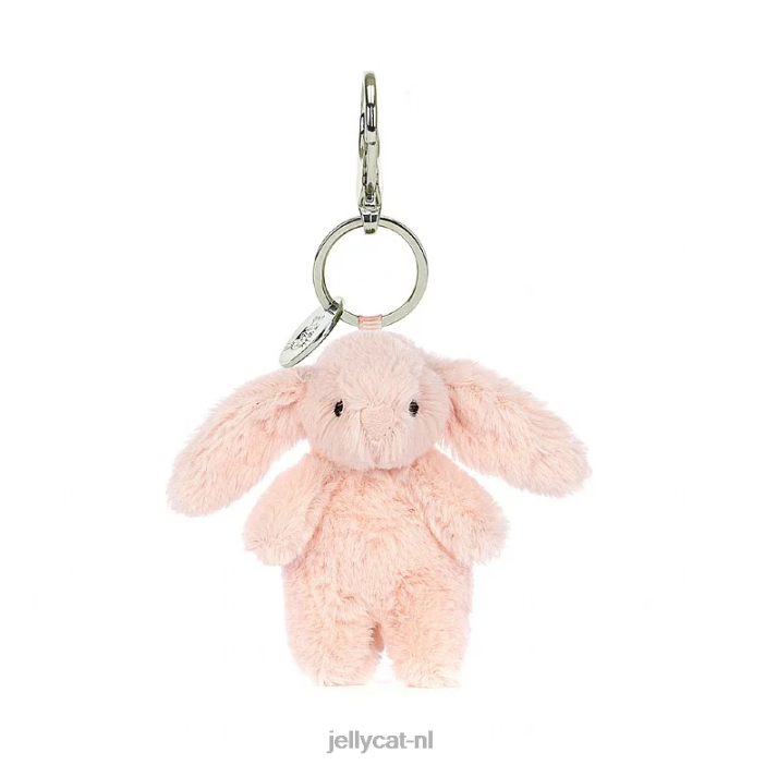 Jellycat verlegen blush konijntje tasje perzik NJJ68613 accessoire