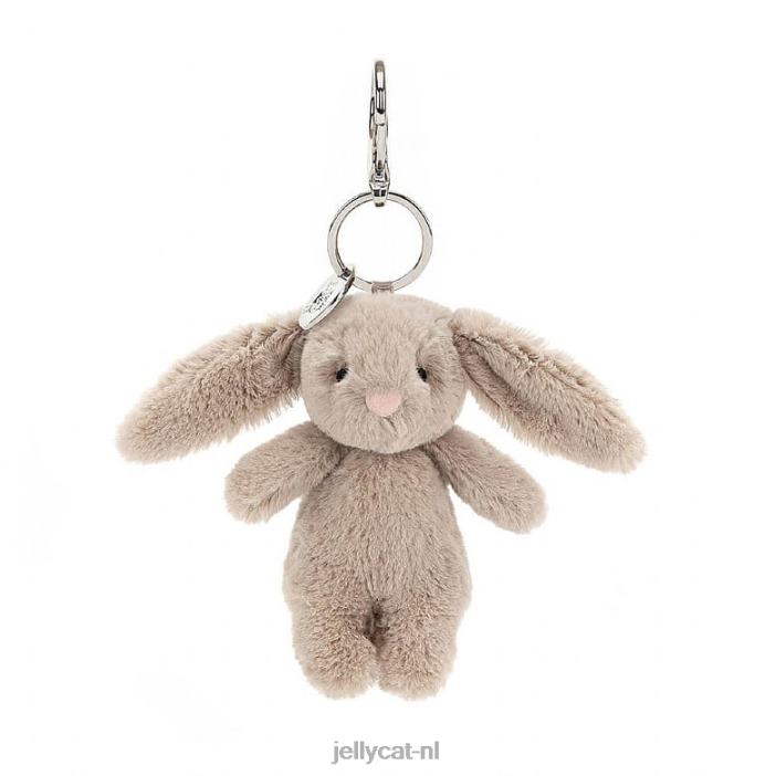 Jellycat verlegen konijntje tasbedel beige NJJ68525 accessoire